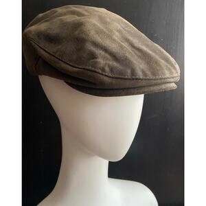 STETSON Green Suede Newspaper Boy Cap sz M